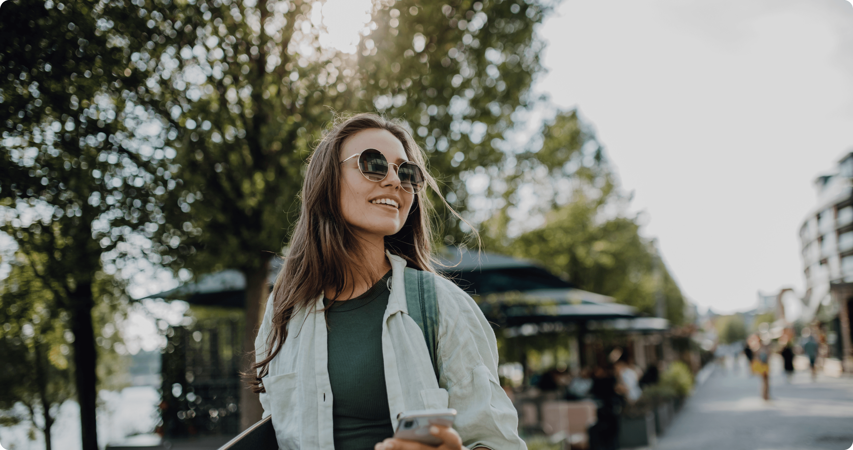 woman smiling